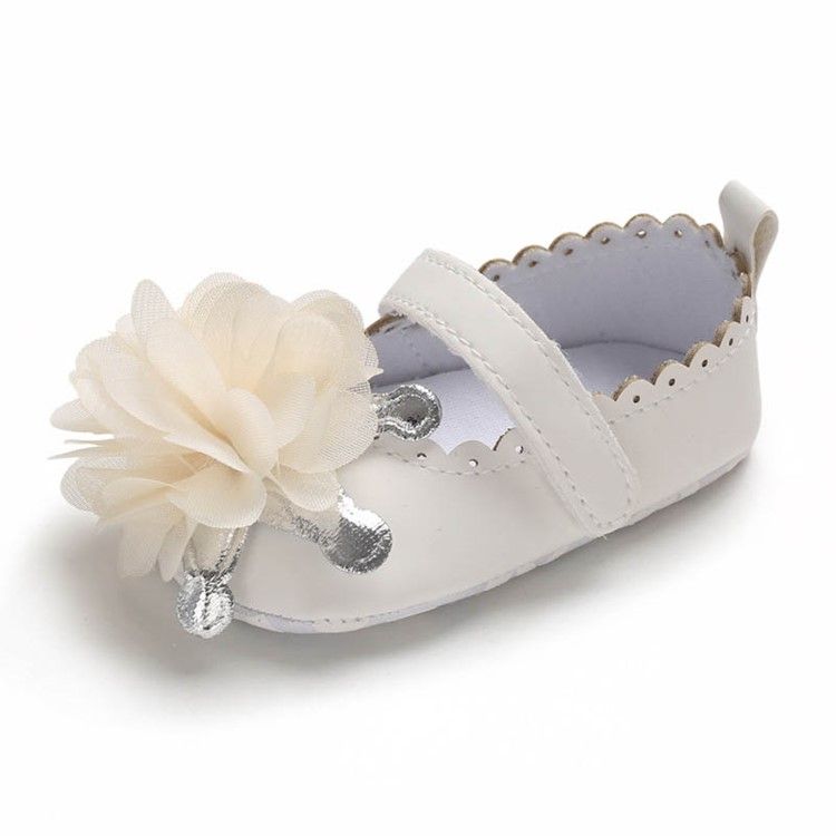 Baby-kleinkind-schuhe Mit Blumenklettverschluss