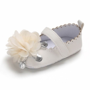 Baby-kleinkind-schuhe Mit Blumenklettverschluss