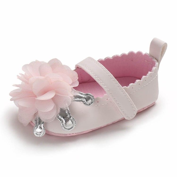 Baby-kleinkind-schuhe Mit Blumenklettverschluss