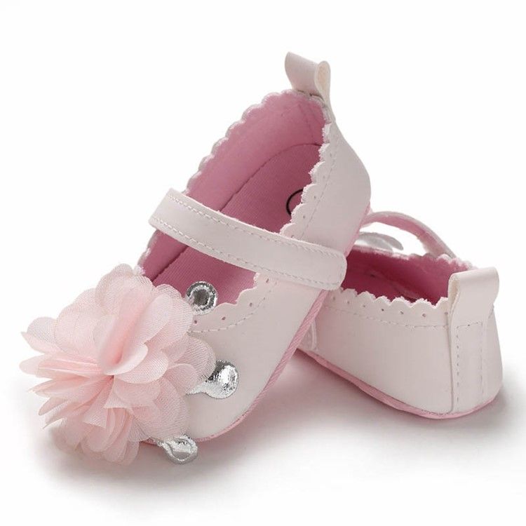 Baby-kleinkind-schuhe Mit Blumenklettverschluss