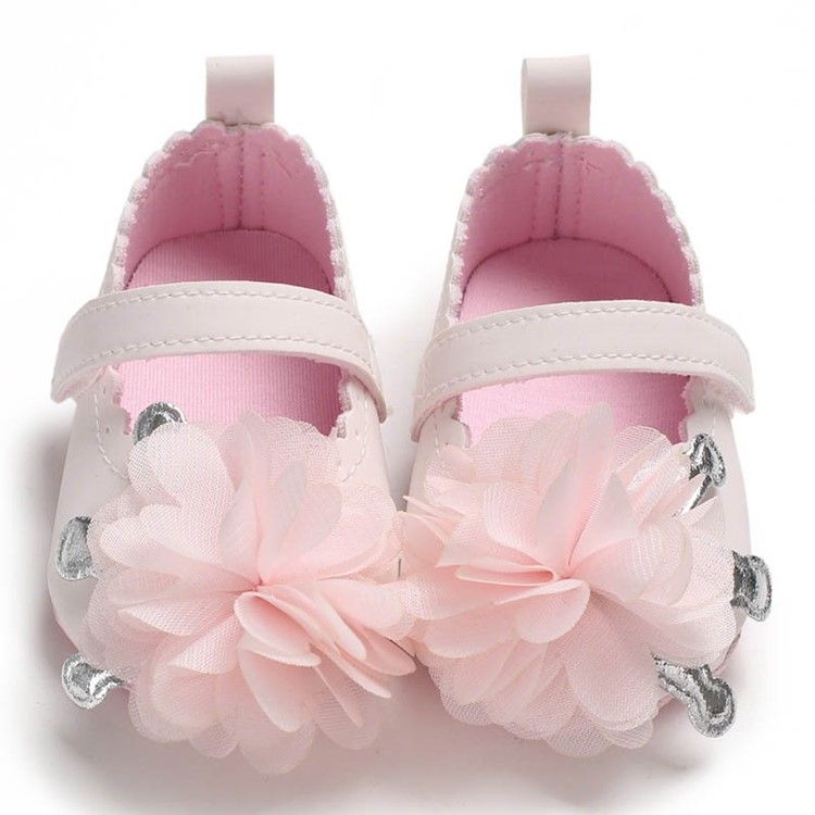 Baby-kleinkind-schuhe Mit Blumenklettverschluss