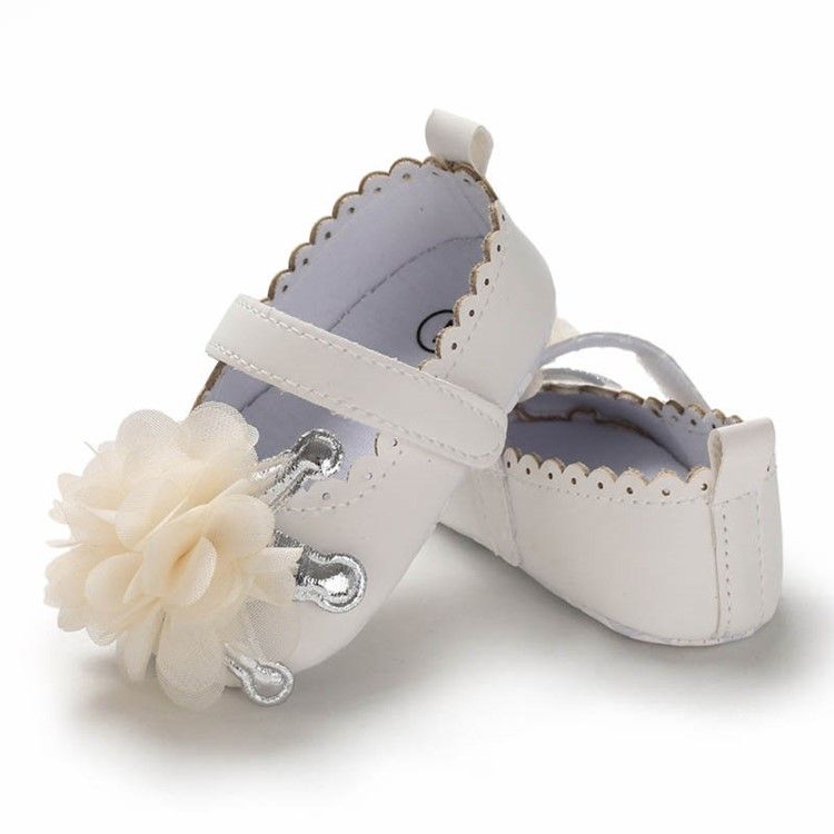 Baby-kleinkind-schuhe Mit Blumenklettverschluss