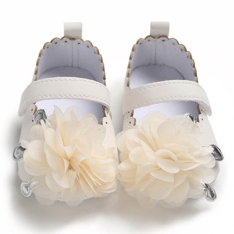 Baby-kleinkind-schuhe Mit Blumenklettverschluss