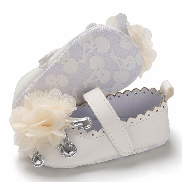 Baby-kleinkind-schuhe Mit Blumenklettverschluss