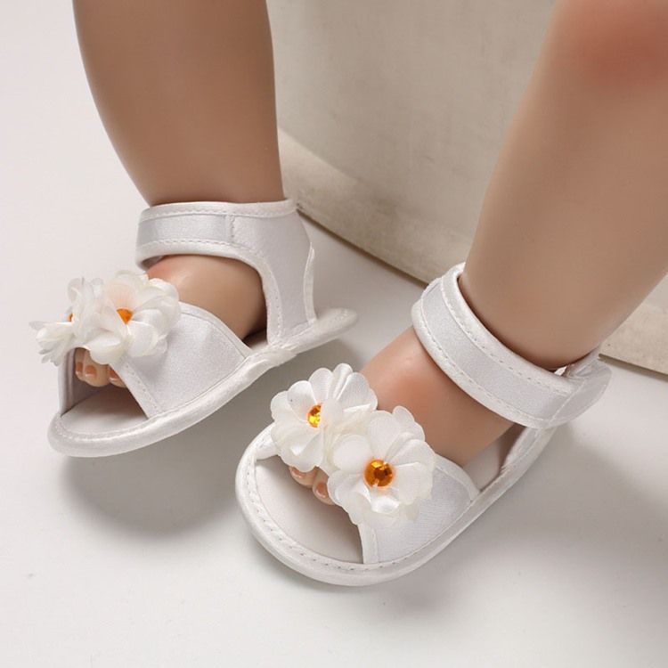 Babyschuhe Mit 3d-blumenklettverschluss