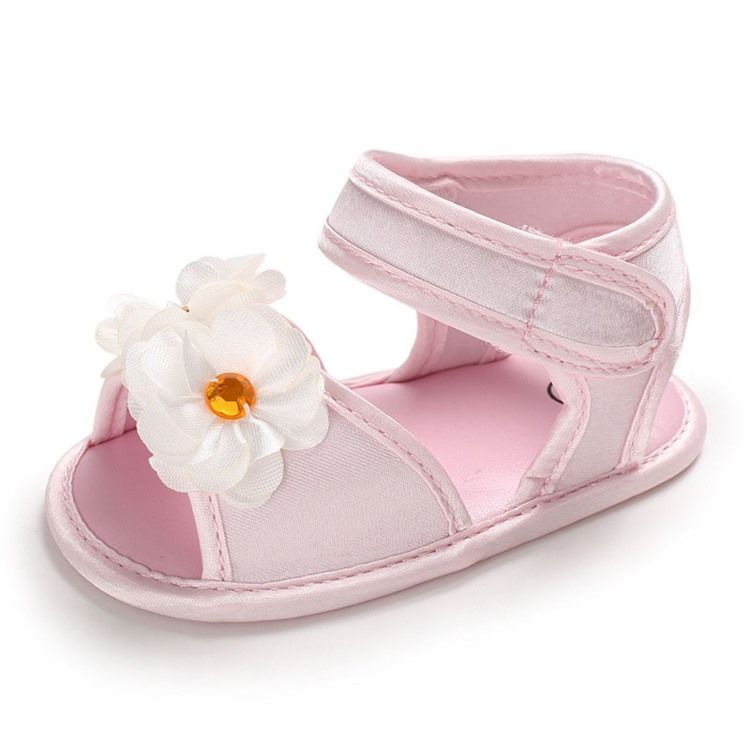 Babyschuhe Mit 3d-blumenklettverschluss