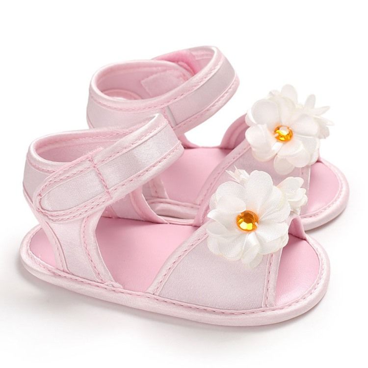 Babyschuhe Mit 3d-blumenklettverschluss