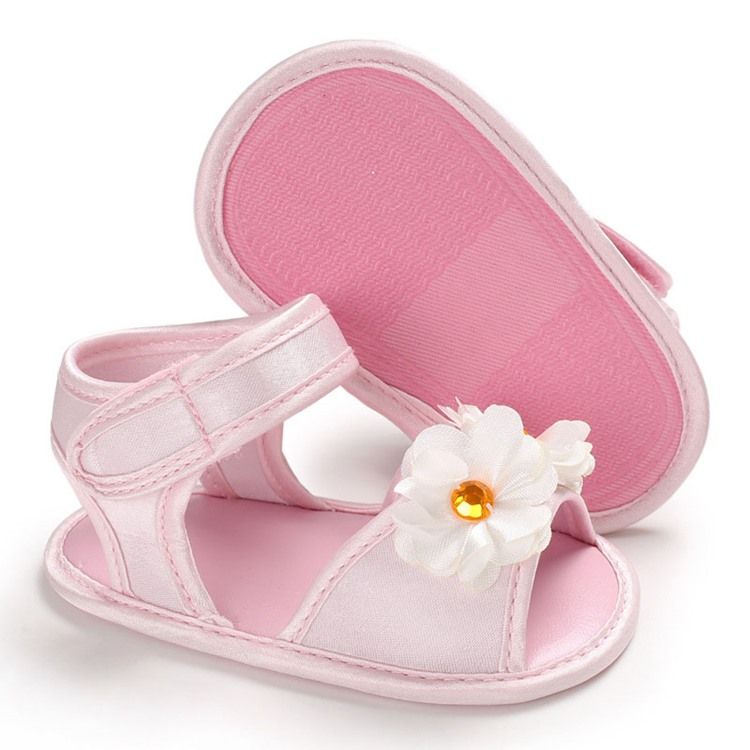 Babyschuhe Mit 3d-blumenklettverschluss