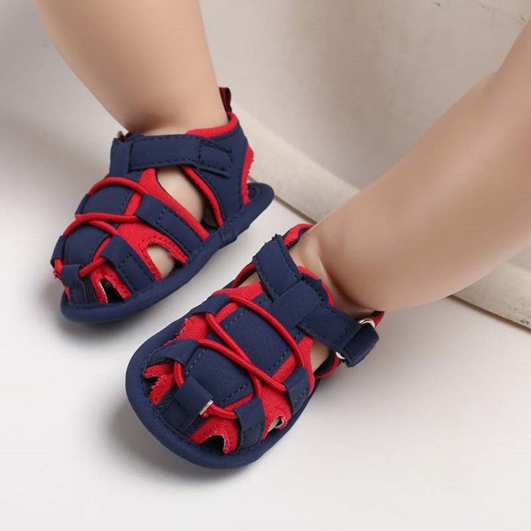 Babyschuhe Mit Farbblockschnalle