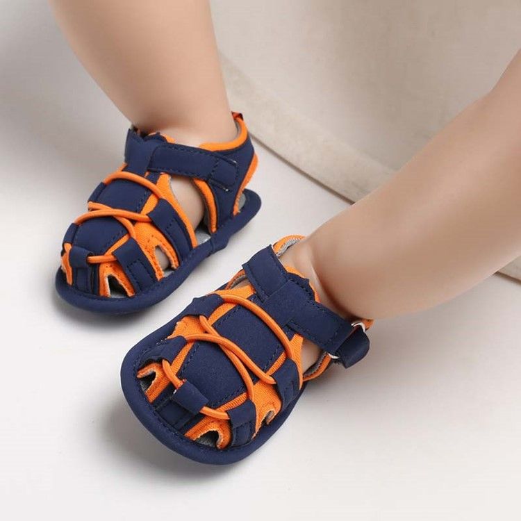 Babyschuhe Mit Farbblockschnalle