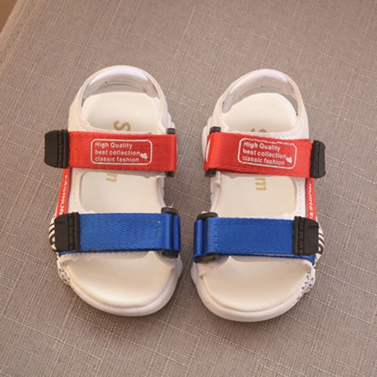 Babyschuhe Mit Offener Zehenpartie Im Farbblock