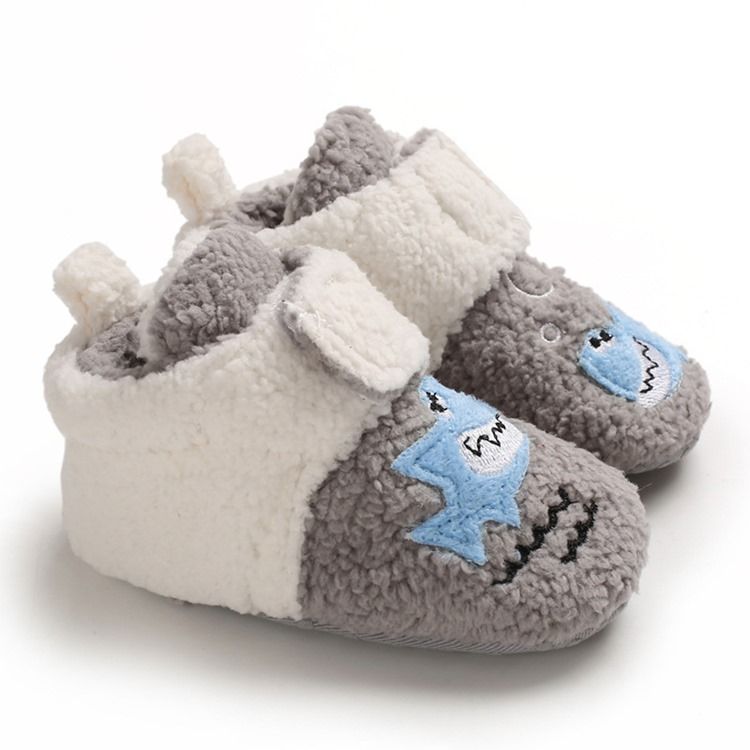 Cartoon Farbblock Unisex Babyschuhe