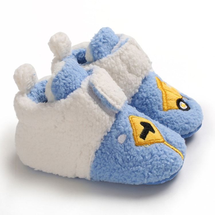 Cartoon Farbblock Unisex Babyschuhe