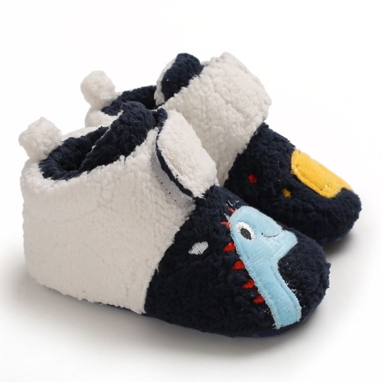 Cartoon Farbblock Unisex Babyschuhe