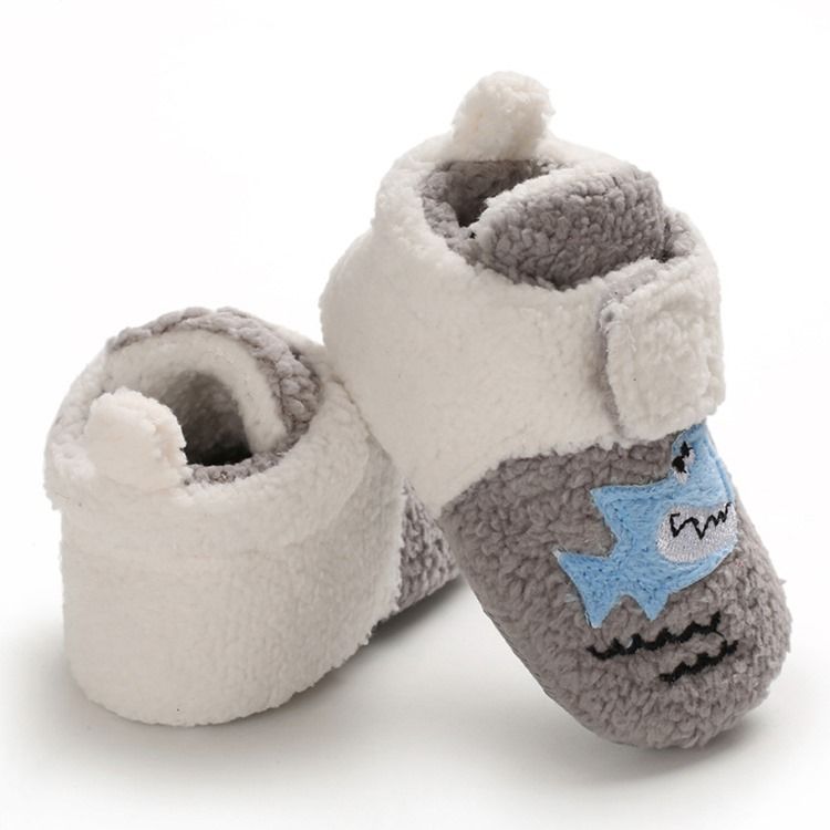 Cartoon Farbblock Unisex Babyschuhe