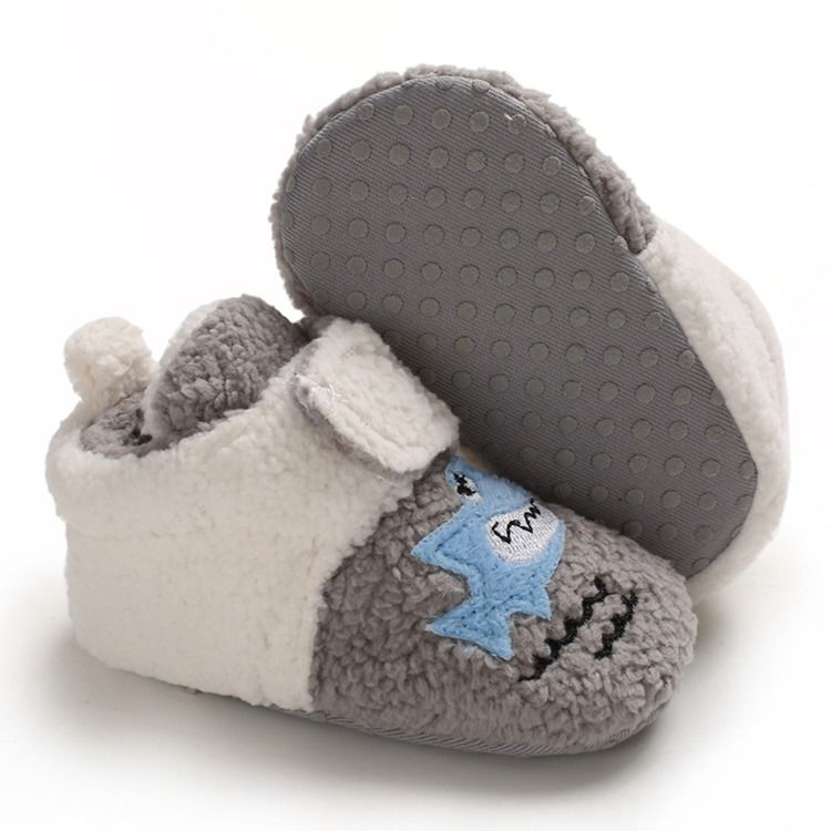 Cartoon Farbblock Unisex Babyschuhe