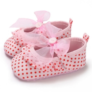 Kleinkindschuhe Mit Polka Dot-klettverschluss