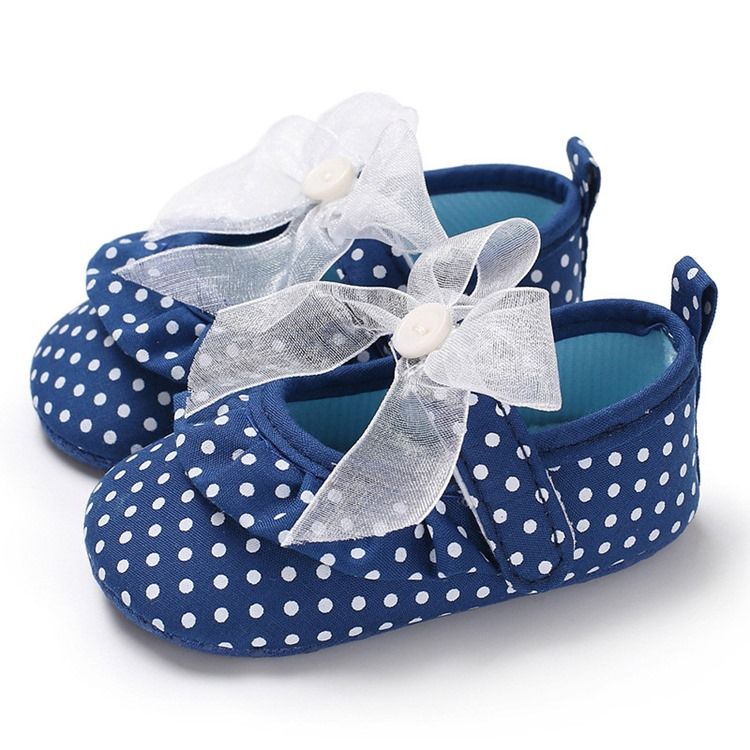 Kleinkindschuhe Mit Polka Dot-klettverschluss