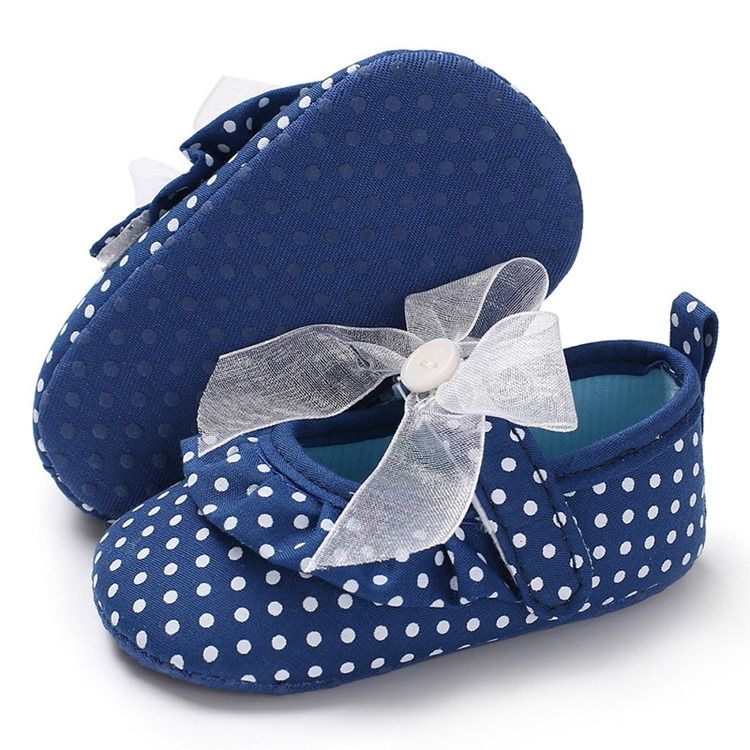 Kleinkindschuhe Mit Polka Dot-klettverschluss