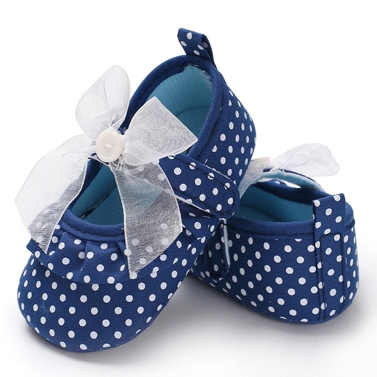 Kleinkindschuhe Mit Polka Dot-klettverschluss