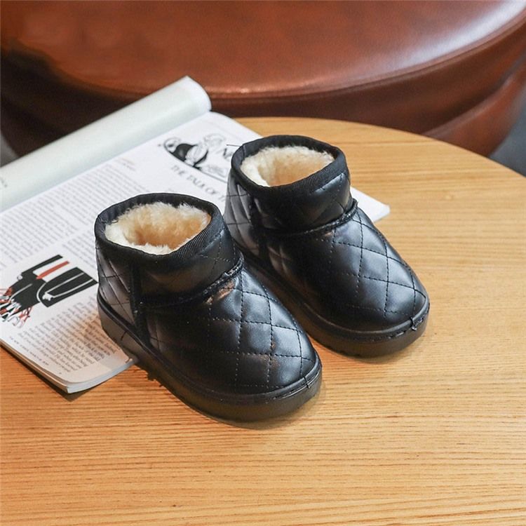 Pu Slip-on Baby Winterstiefel