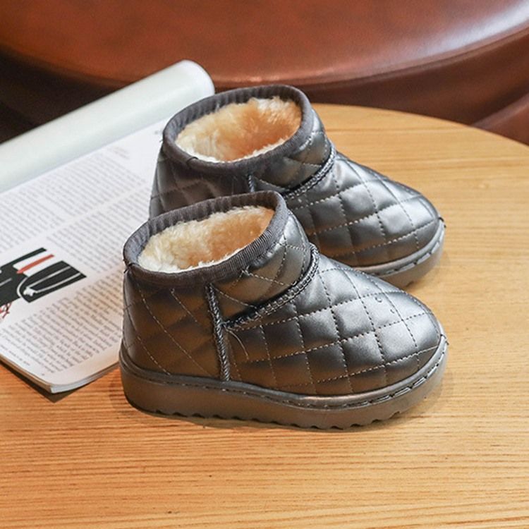 Pu Slip-on Baby Winterstiefel