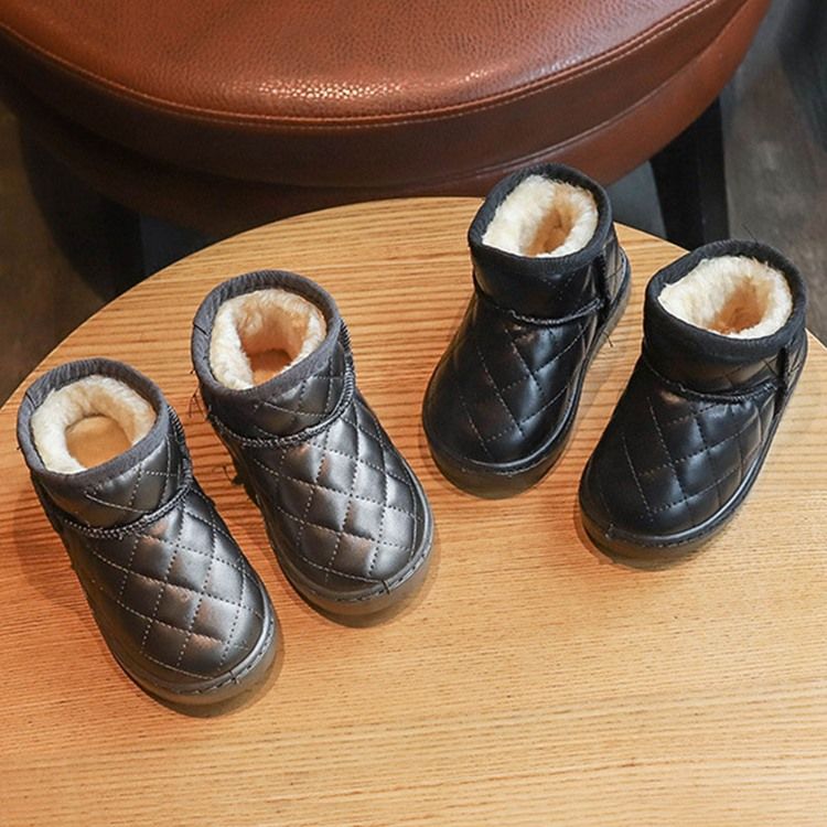 Pu Slip-on Baby Winterstiefel