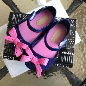 Pvc-farbblock-babyschuhe