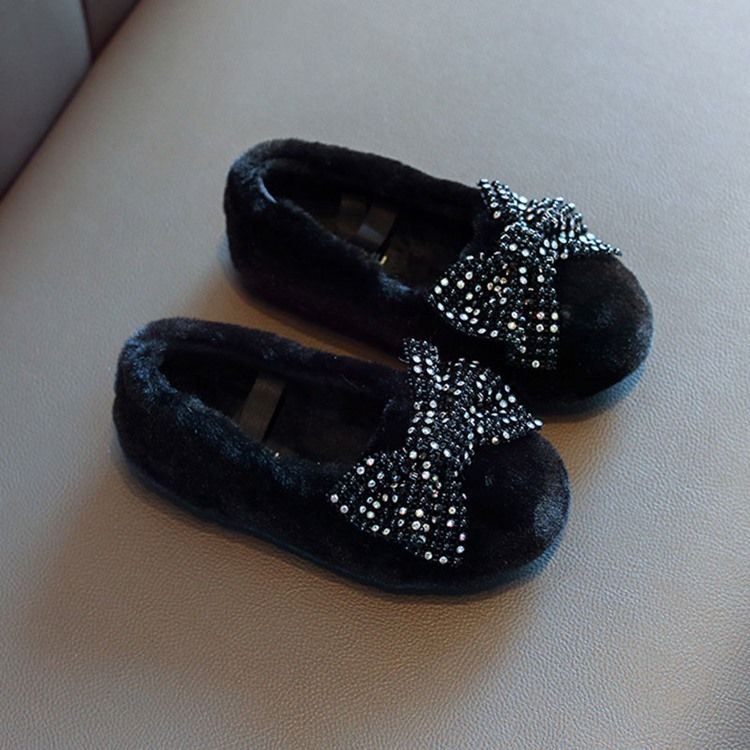 Schleife Mit Runder Zehenpartie Prinzessin Baby Winterschuhe