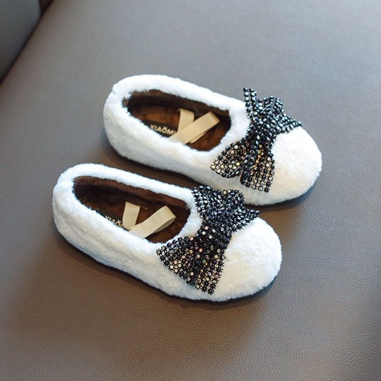 Schleife Mit Runder Zehenpartie Prinzessin Baby Winterschuhe