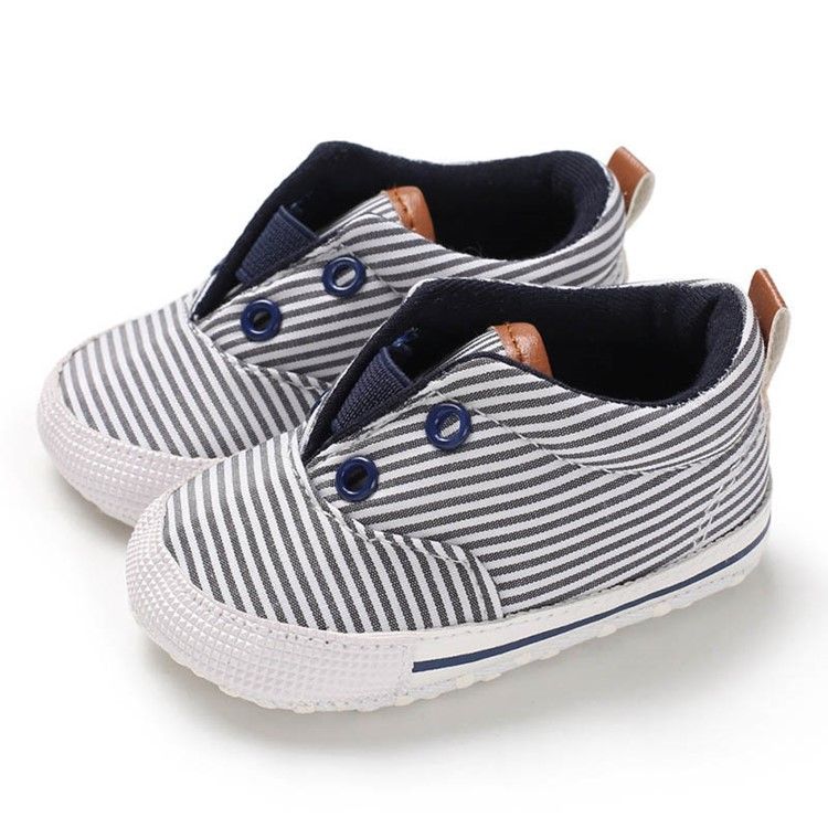 Slip-on Babyschuhe Mit Streifen