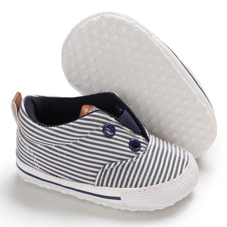 Slip-on Babyschuhe Mit Streifen