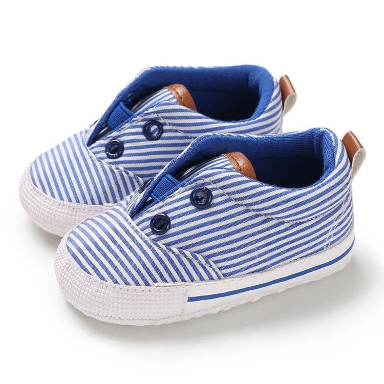 Slip-on Babyschuhe Mit Streifen