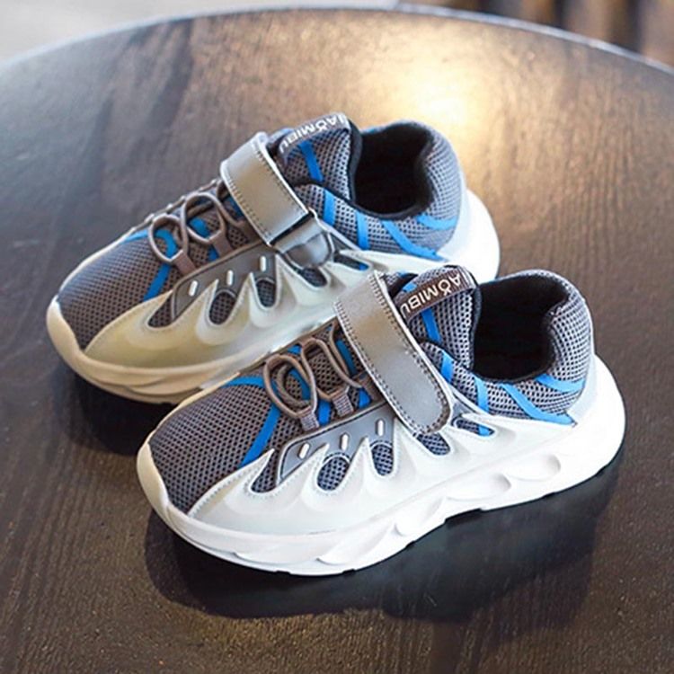 Süße Patchwork-baby-sneaker Mit Runder Zehenpartie