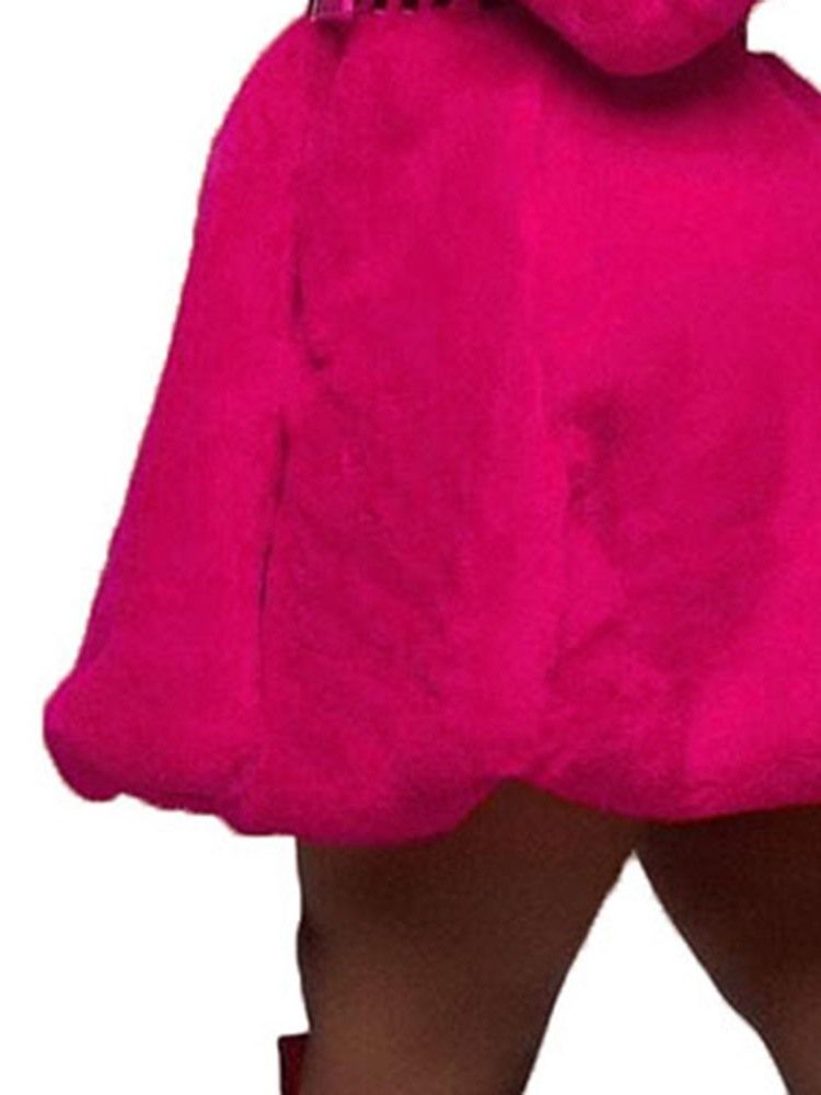 Frauenkleid Mit Kapuze Über Dem Knie Langärmelig Normaler Pullover