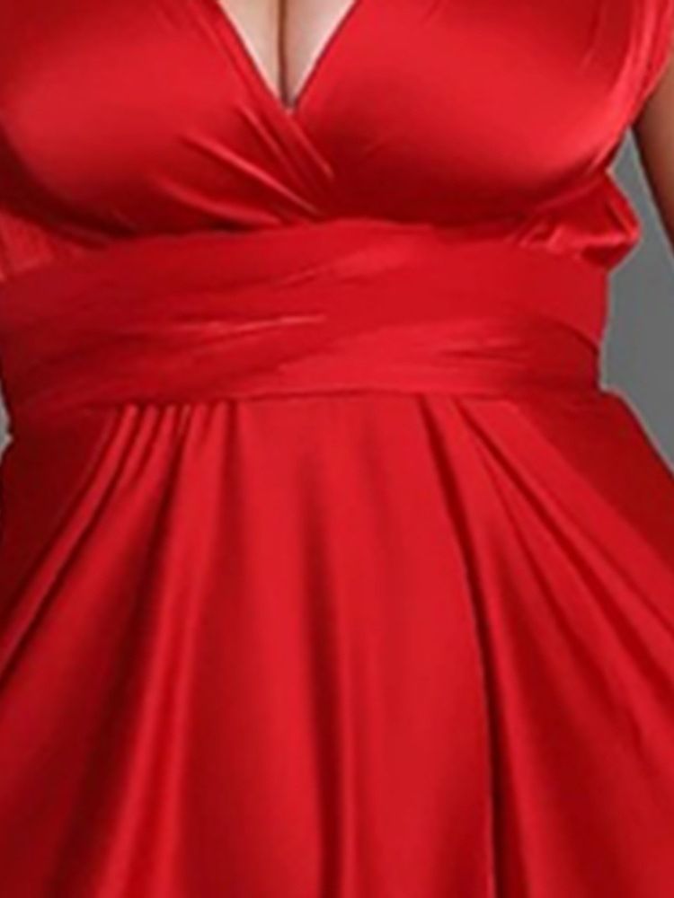 Rückenfreies Ärmelloses Bodenlanges A-linien-kleid Mit Hoher Taille Für Damen