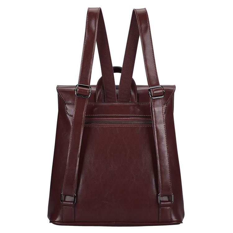 Pu Plain Blet Damen Rucksack