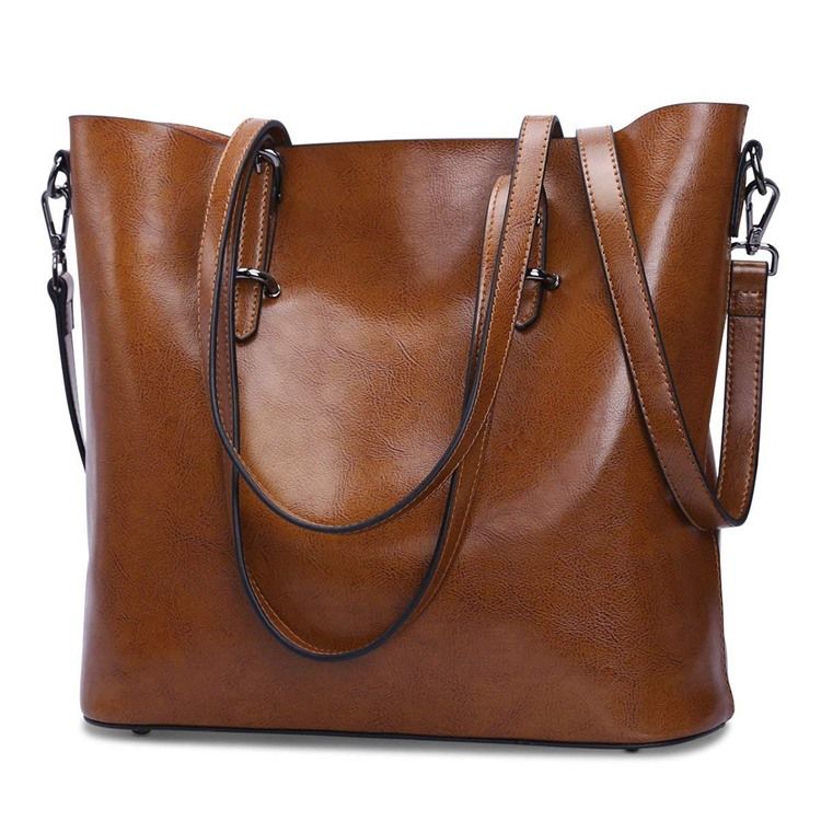 Retro Casual Pu Weiche Schultertasche