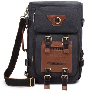 Wandertasche Aus Canvas Im Retro-stil