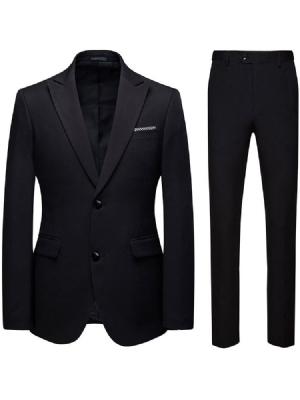 Blazer Einreihiger Herren Anzug Mit Tasche