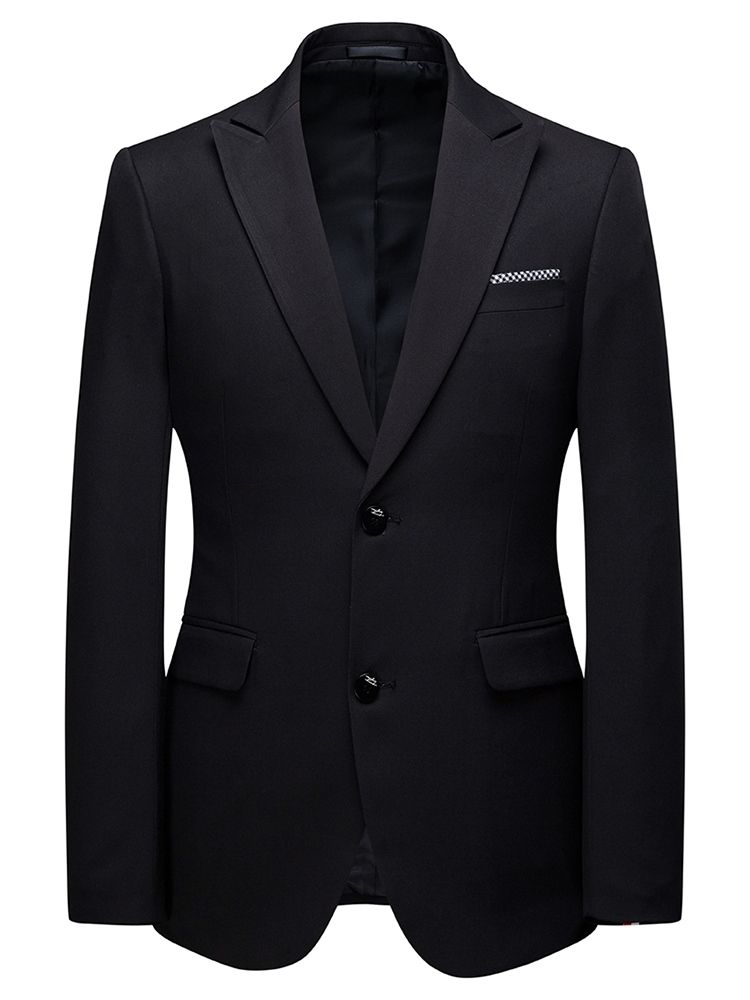 Blazer Einreihiger Herren Anzug Mit Tasche