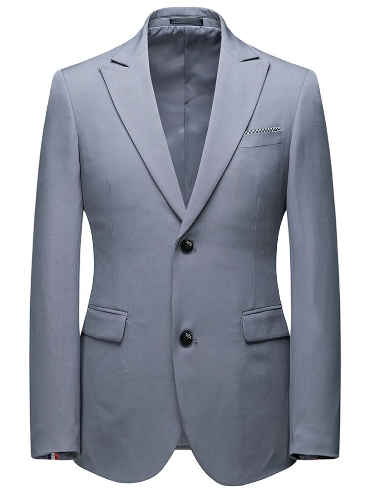 Blazer Einreihiger Herren Anzug Mit Tasche