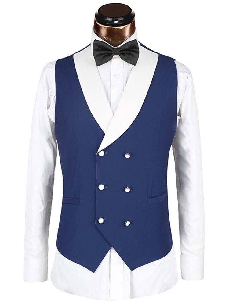 Color Block Blazer Ein Knopf Herren Anzug