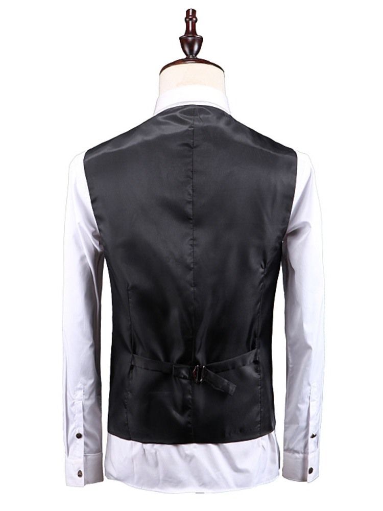 Einreihiger Blazer Mit Blumendruck 3-teiliger Herren-partyanzug