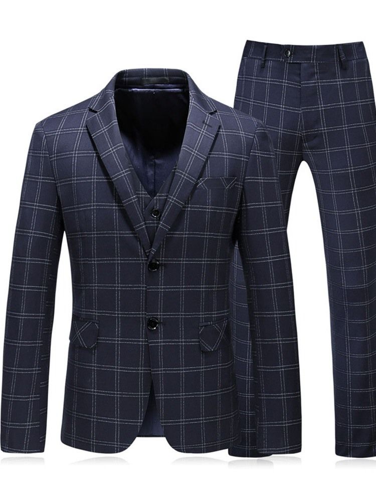 Fashion Plaid Blazer Herren Anzug