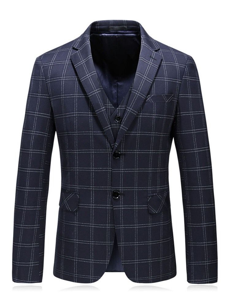 Fashion Plaid Blazer Herren Anzug