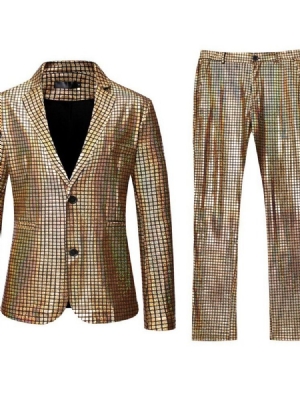 Herrenmode Einreihiger Blazer Anzug