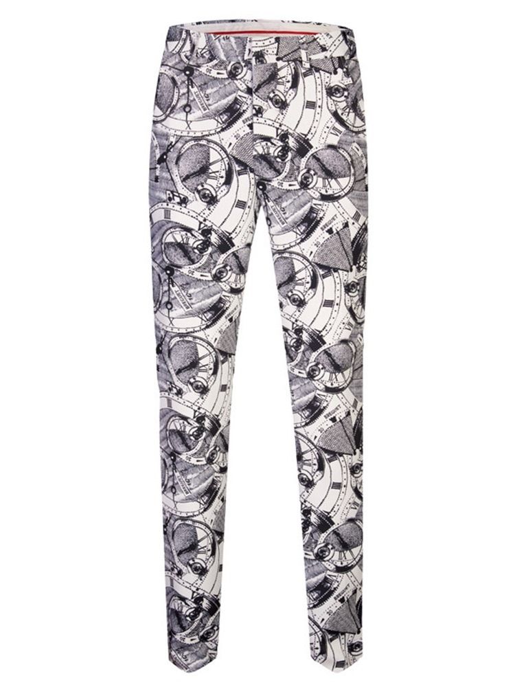 Hosen Fashion Print Herren Anzug