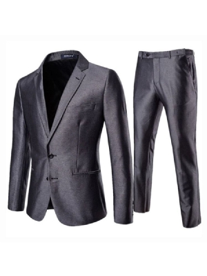 Plain Einreihiger Pocket Blazer Herren Freizeitanzug