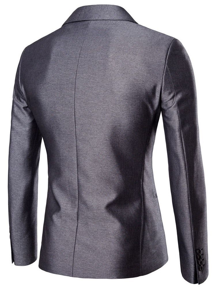 Plain Einreihiger Pocket Blazer Herren Freizeitanzug